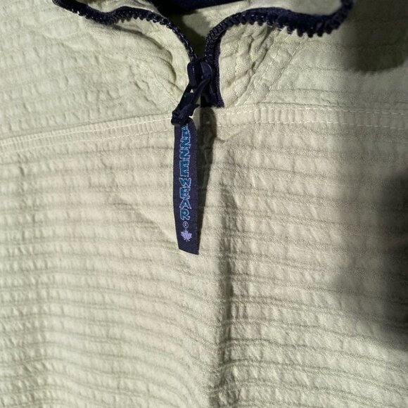 Vintage EzzeWear Green 1/4 Zip Top S - Picture 10 of 14